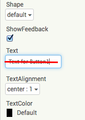 Text for Button1