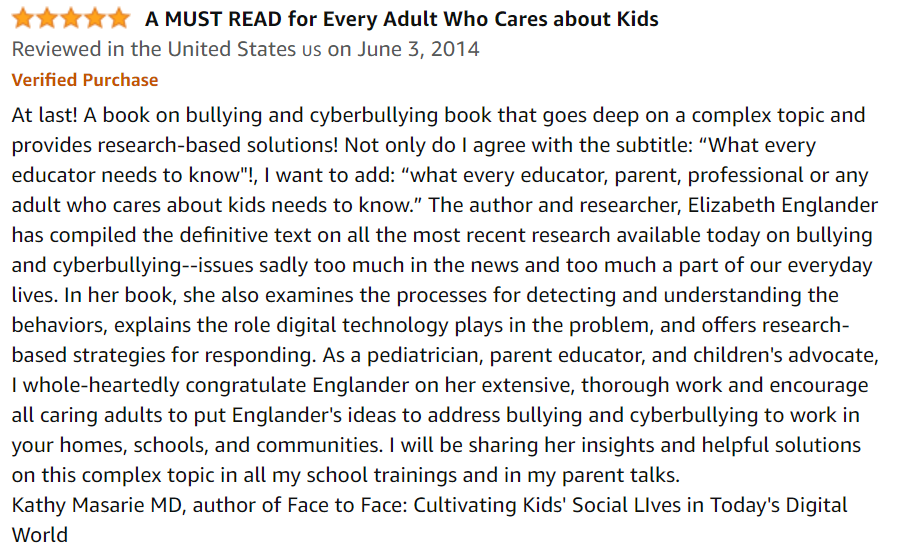 Bullying and Cyberbullying What Every Educator Needs to Know Review