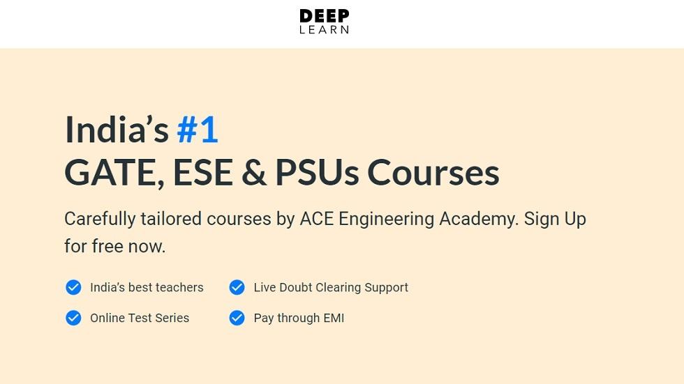Dive Deep Into ESE, PSU And GATE Prep With ACE Deep Learn