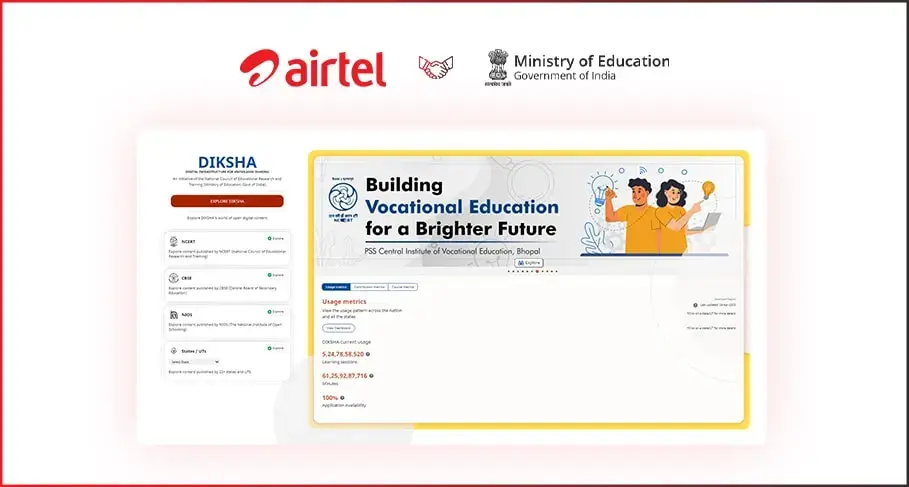 Airtel Collaborates With Ministry of Education to Empower EdTech Platform DIKSHA