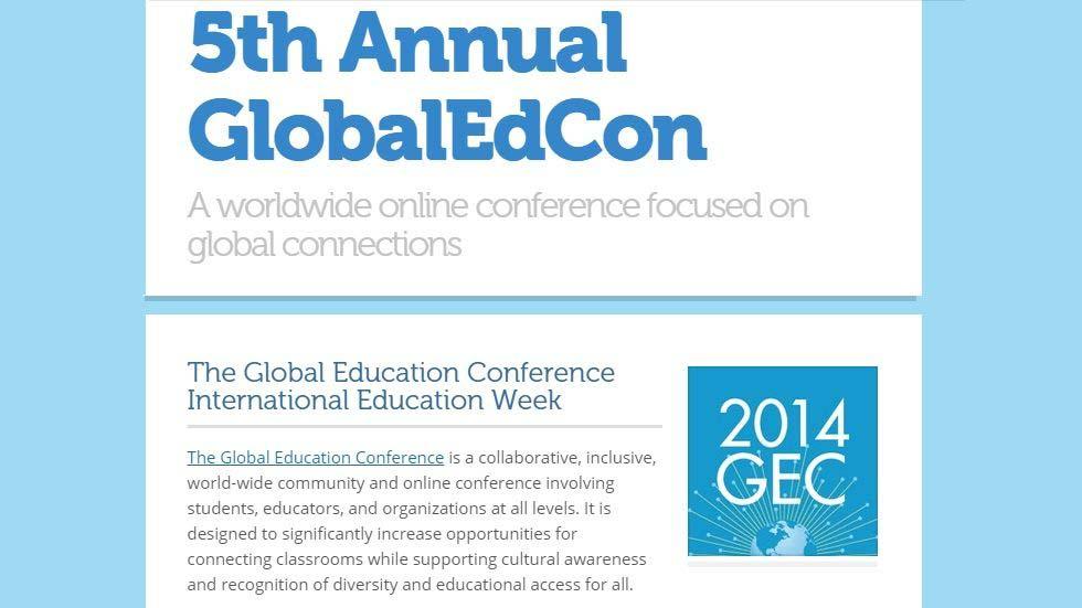 Join the 5th Annual Global Education Conference