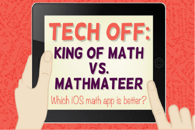 Infographic War of Two Great iOS Math apps King of Math vs Mathmateer