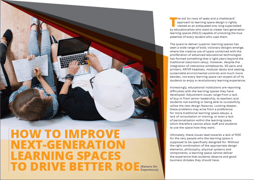 How to Improve Next-Generation Learning Spaces to Drive Better Roe