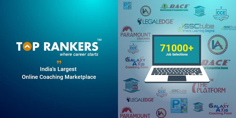 Toprankers Indias Fastest Growing Online Coaching Marketplace