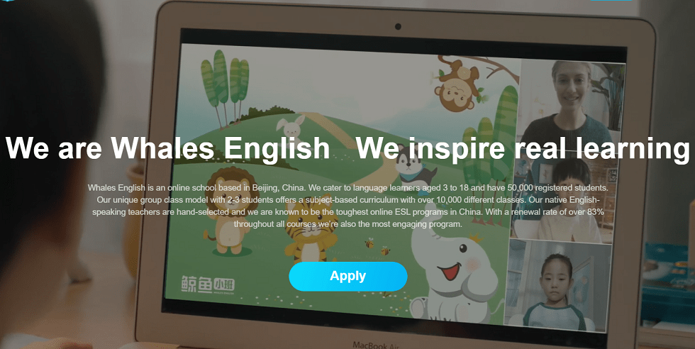 Chinese Online English Learning School Whales English Gets RMB100M Funding from Sino-Ocean Capital Others