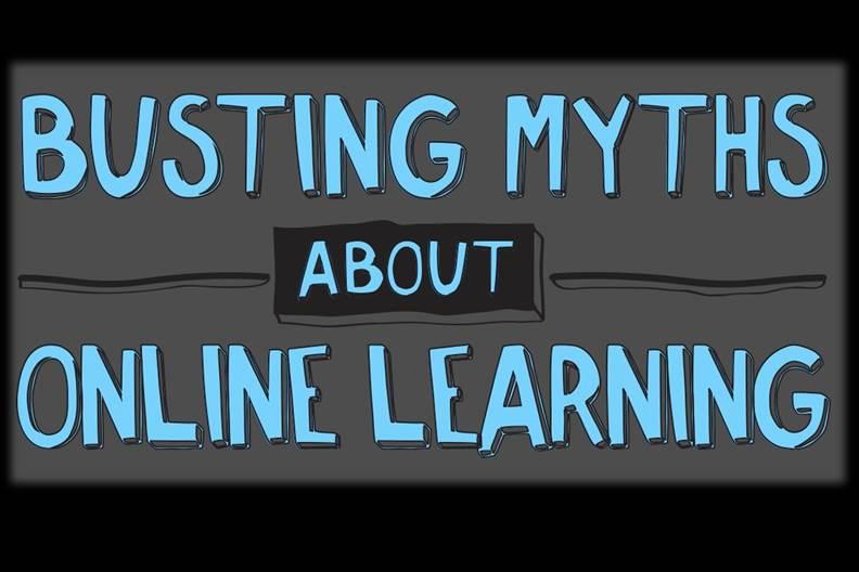 Infographic Busting Myths About Online Learning