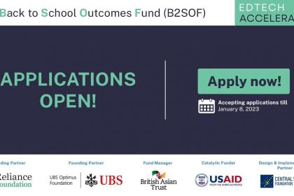 EdTech-focused Accelerator Launched to Support Foundational Learning for Children From Low-income Communities in India