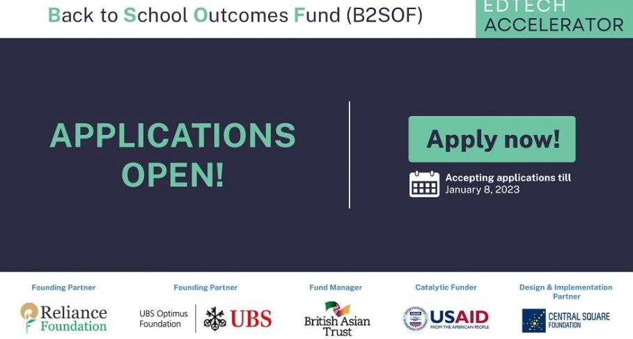 EdTech-focused Accelerator Launched to Support Foundational Learning for Children From Low-income Communities in India