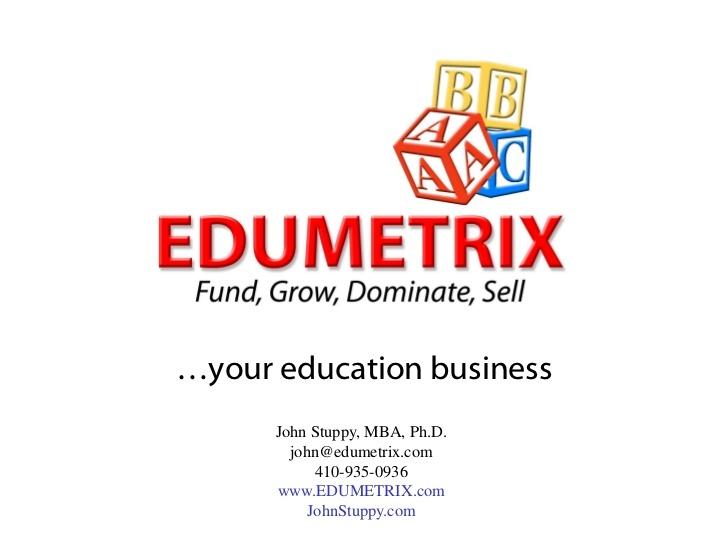 EDUMETRIX - Fund Grow Dominate or Sell your EdTech Startups