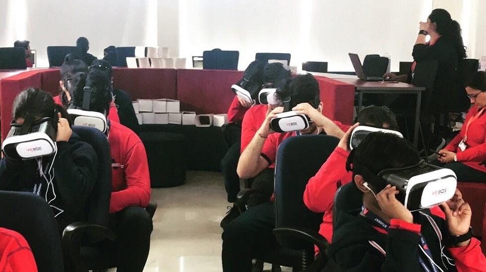 The Ardee Schools Gurugram and NFC Use VR Box in Classrooms