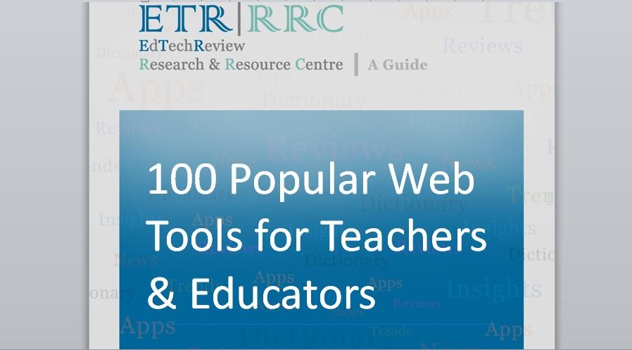 100 Popular Web 20 Tools for Teachers and Educators to Explore